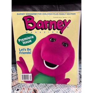 VTG Barney Magazine Premiere Issue Section 1 Of 2 Let's Be Friends! Inspect Pics